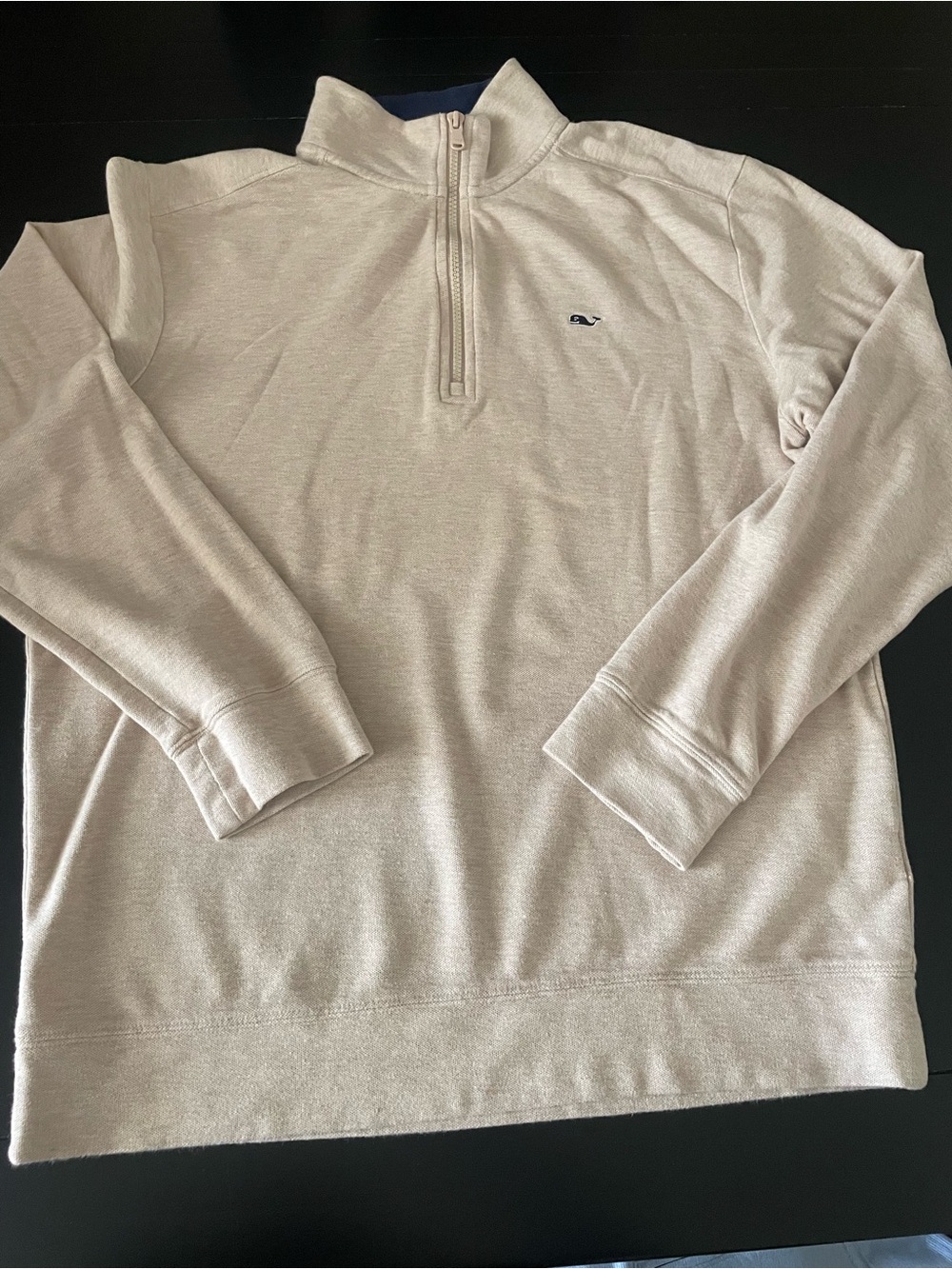 Men's Vineyard Vines Quarter-Zip Sweater - Beige
